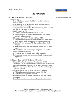 The New Deal