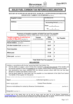 Form SFCT1 - Solid Fuel Carbon Tax Return Form