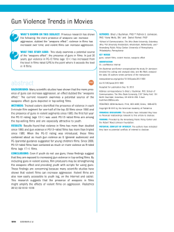 Gun Violence Trends in Movies