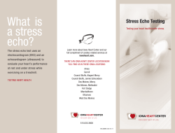 What is a stress echo?