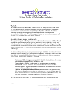 National Director of Marketing Communications