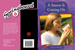 A Sneeze Is Coming On