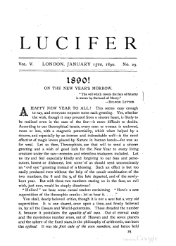 Lucifer V5 N29 January 1890