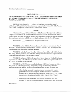 Ordinance - City of Pasadena