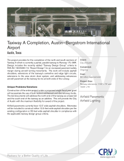 Taxiway A Completion, Austin–Bergstrom International Airport