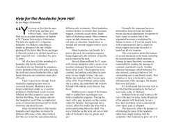 Help for the Headache from Hell