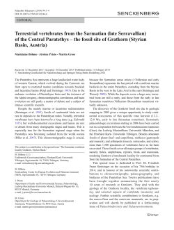 Terrestrial vertebrates from the Sarmatian (late Serravallian) of the
