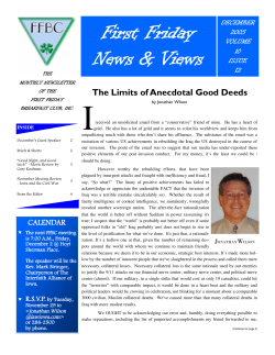 December - First Friday Breakfast Club