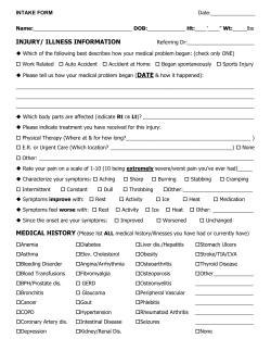 Patient Health History