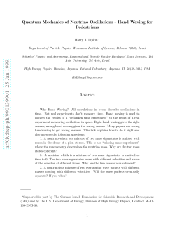 Quantum Mechanics of Neutrino Oscillations