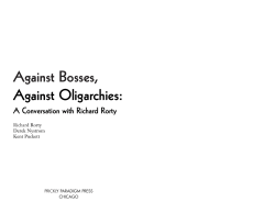 Against Bosses, Against Oligarchies