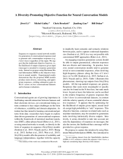 A Diversity-Promoting Objective Function for Neural Conversation