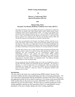 MIMO Testing Methodologies