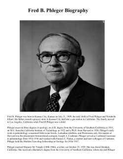 Fred B. Phleger Biography