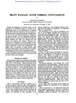 brain damage after febrile convulsions