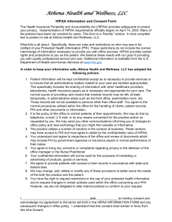 Athena Health and Wellness, LLC