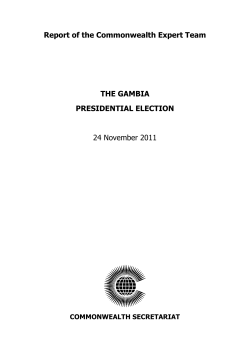 The Gambia Presidential Election 2011