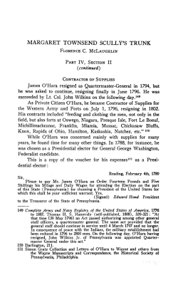 MARGARET TOWNSEND SCULLY`S TRUNK