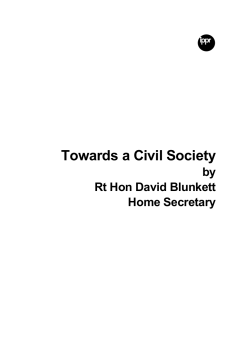 Towards a Civil Society