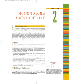 motion along a straight line - Beck-Shop