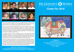 Cards For 2016 - Dr Graham`s Homes