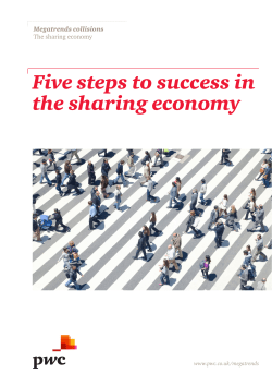 Five steps to success in the sharing economy