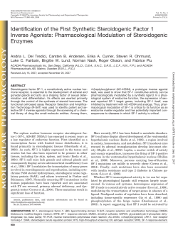 Identification of the First Synthetic Steroidogenic Factor 1 Inverse