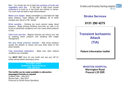 TIA V2- STROKE SERVICES