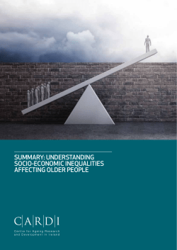 summary: understanding socio-economic inequalities