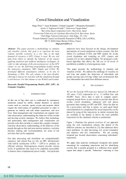 Crowd Simulation and Visualization