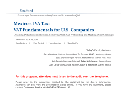 Mexico`s IVA Tax: VAT Fundamentals for U S Companies VAT