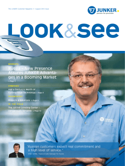 Russia &ndash; New Presence Assures JUNKER Advanta