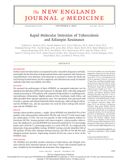 Rapid Molecular Detection of Tuberculosis and Rifampin Resistance