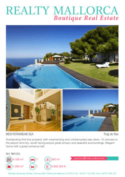 MEDITERRANEAN SEA Puig de Ros