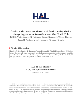 Journal of Geophysical Research: Oceans - HAL-Insu