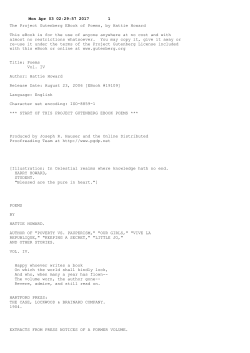 Mon Apr 03 02:29:57 2017 1 The Project Gutenberg EBook of