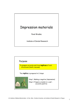 Impression materials