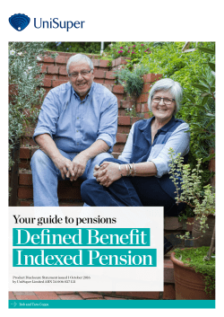 Defined Benefit Indexed Pension
