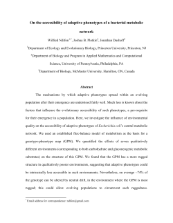 Environmental impact on the evolutionary