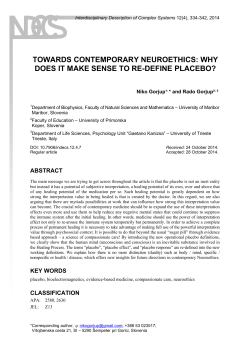 towards contemporary neuroethics - Interdisciplinary Description of