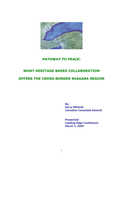 pathway to peace - Niagara Heritage Partnership