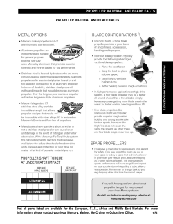 propeller material and blade facts