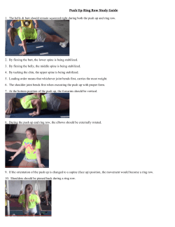 Push Up-‐Ring Row Study Guide