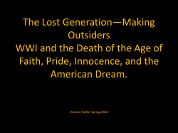 History/Author/Culture Mini Lecture