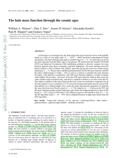 The halo mass function through the cosmic ages