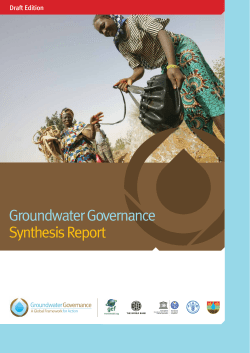 Groundwater Governance Synthesis Report