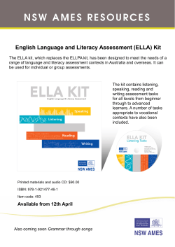 ELLA Kit order form
