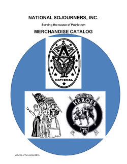 sales catalogNov16 - National Sojourners