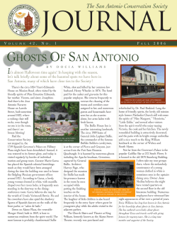 final nl - San Antonio Conservation Society