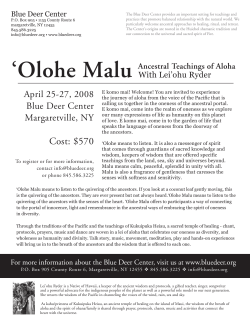 Cost: $570 - Blue Deer Center